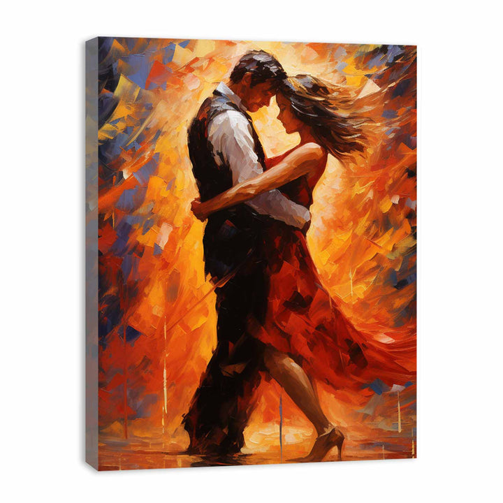 Dancing Couple Modern Art Painting