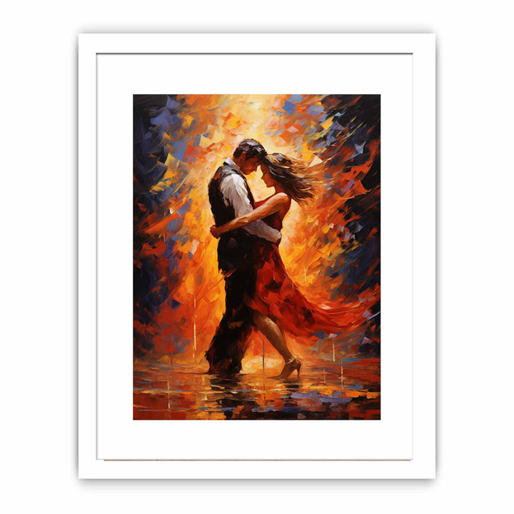 Dancing Couple Modern Art Painting