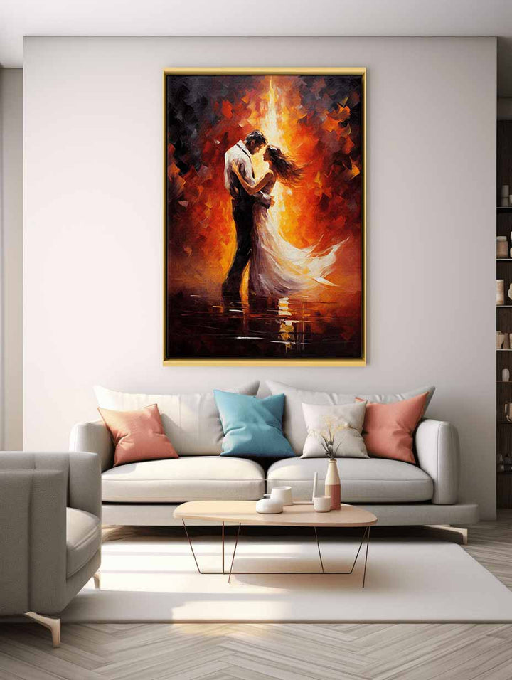 Couple Dance Modern Art Painting  