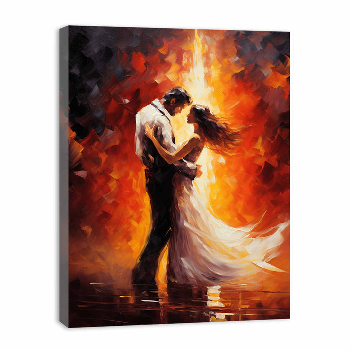 Couple Dance Modern Art Painting  