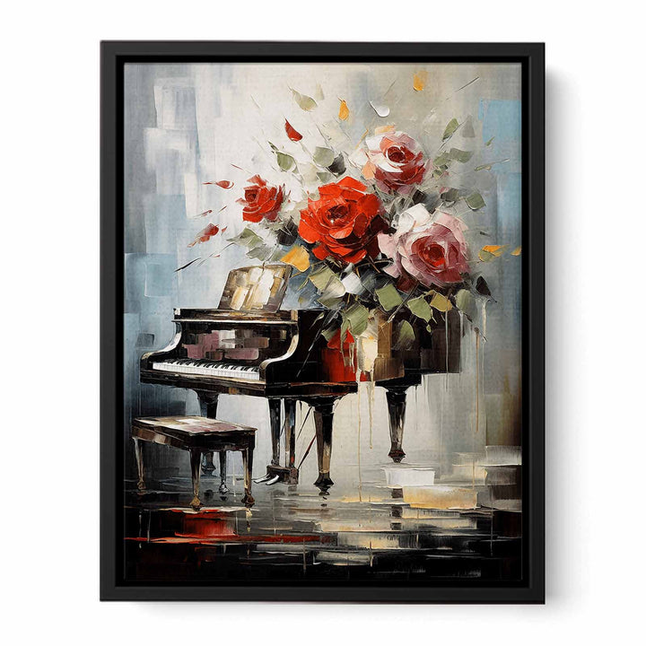 Piano Flower Modern Painting  