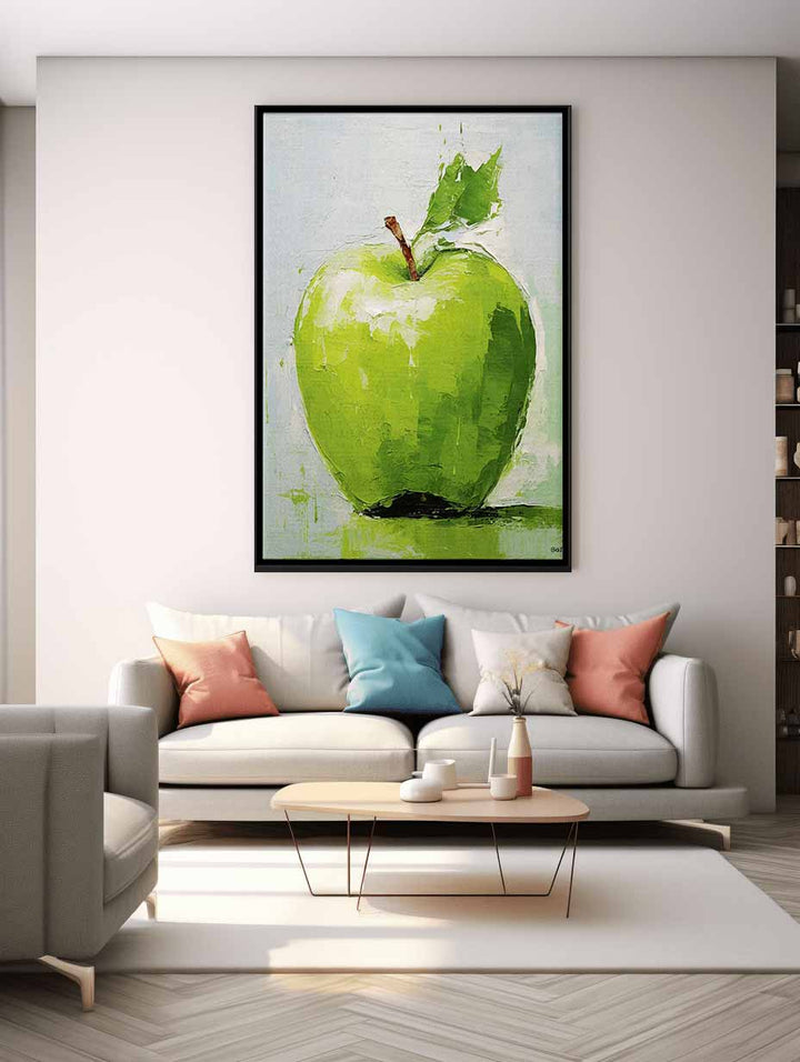 Apple Yellow Modern Painting