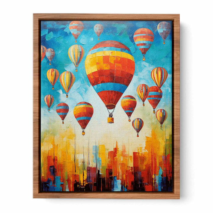 Hot Balloons Modern Painting  