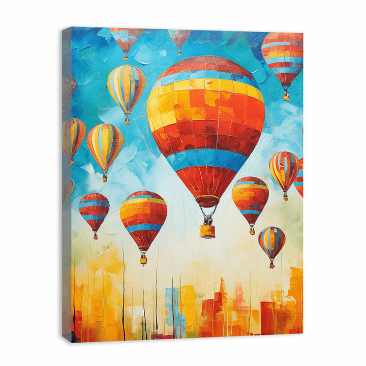Hot Balloons Modern Painting  