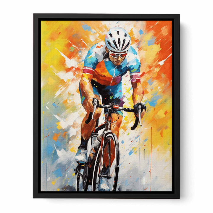 Rider Cycle Modern Art Painting  