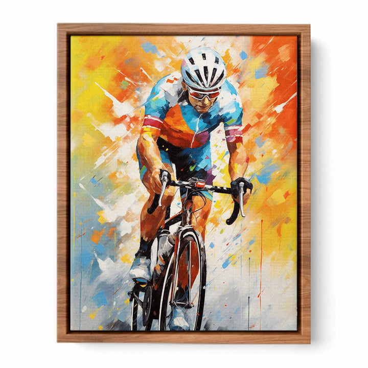 Rider Cycle Modern Art Painting  
