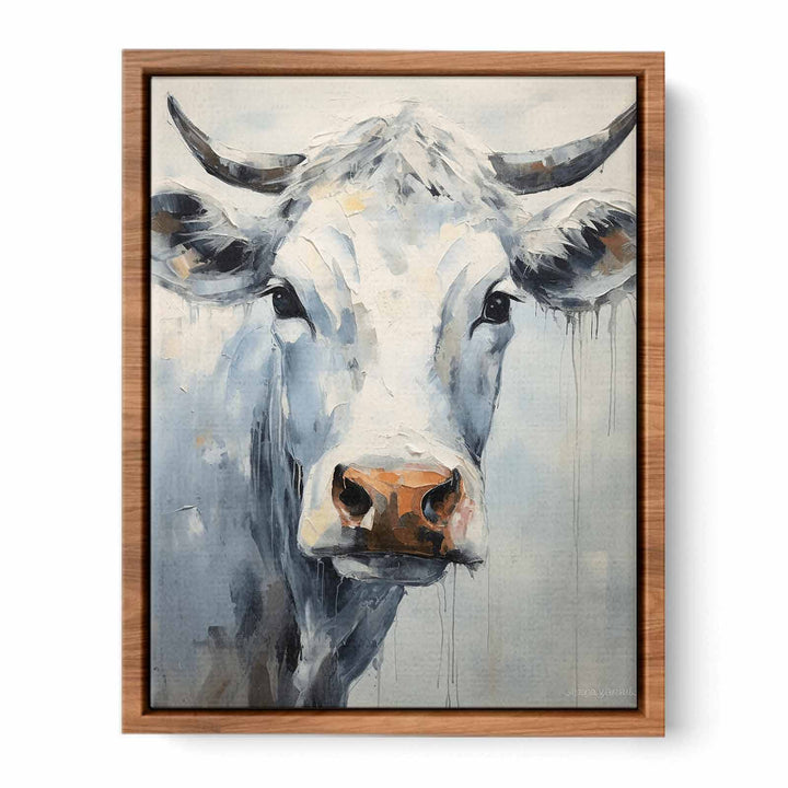 White Cow Modern Art Painting