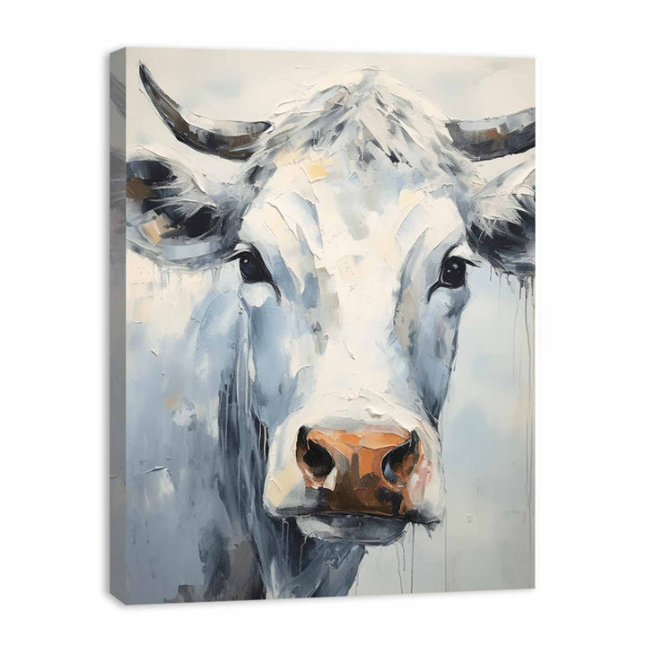 White Cow Modern Art Painting