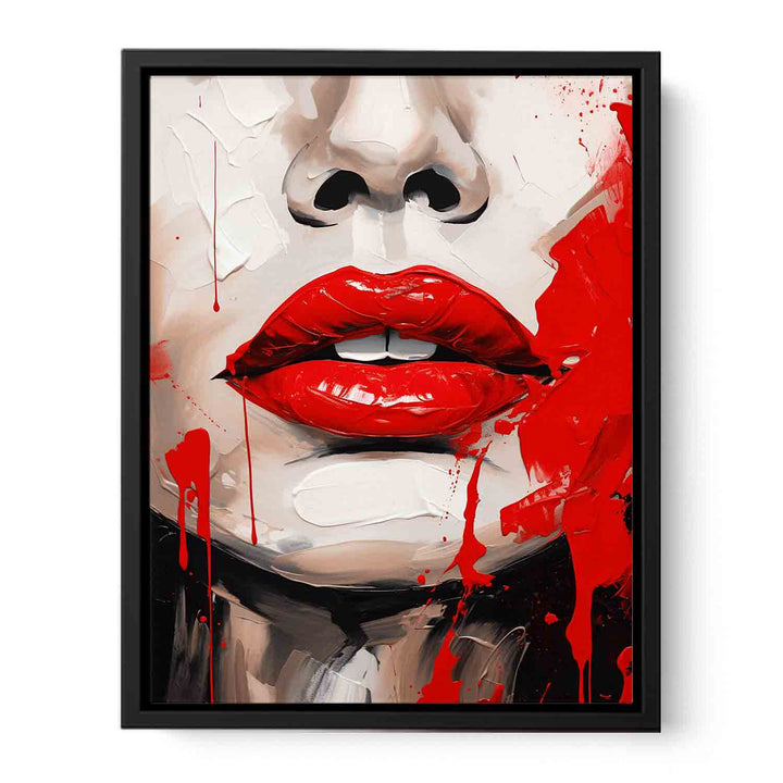 Red Lips Modern Art Painting