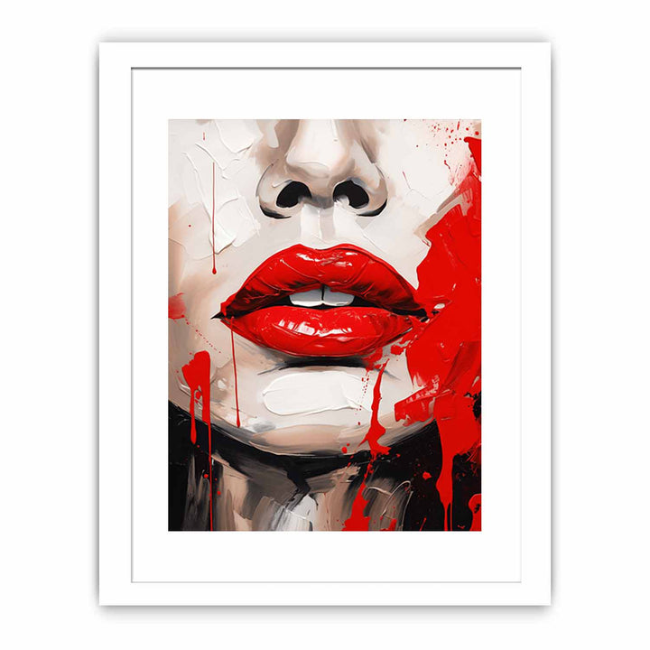 Red Lips Modern Art Painting