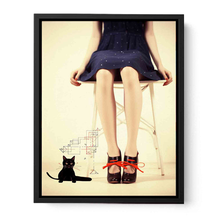 Leg And Animal Modern Art  Painting  