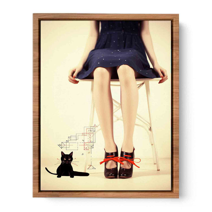 Leg And Animal Modern Art  Painting  