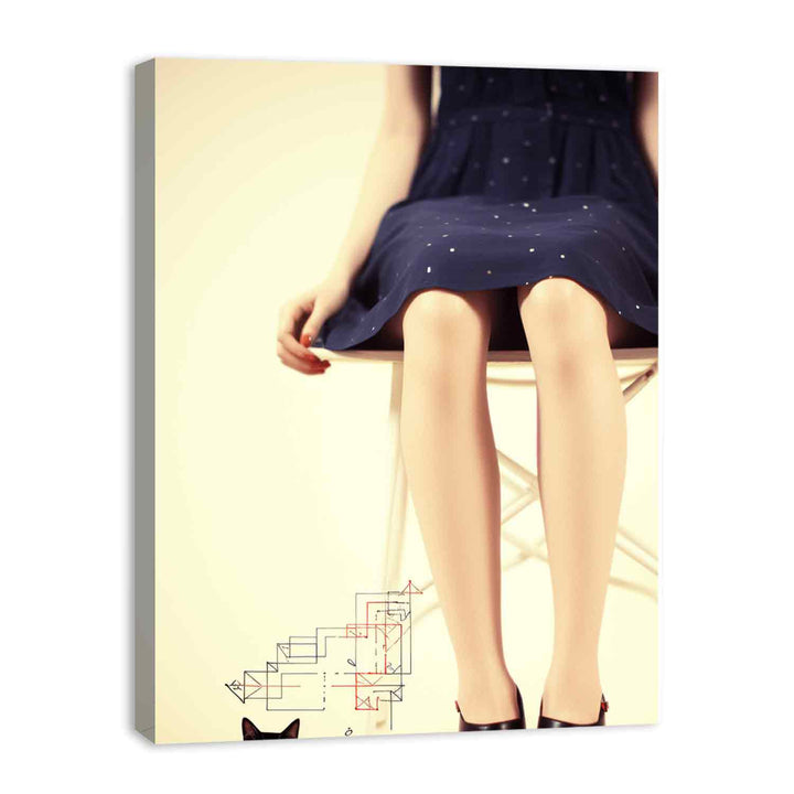 Leg And Animal Modern Art  Painting  