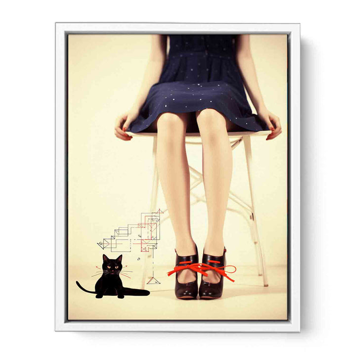 Leg And Animal Modern Art  Painting  Canvas Print