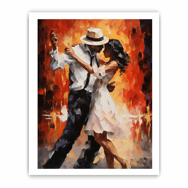Modern Art  Couple Dancing Painting