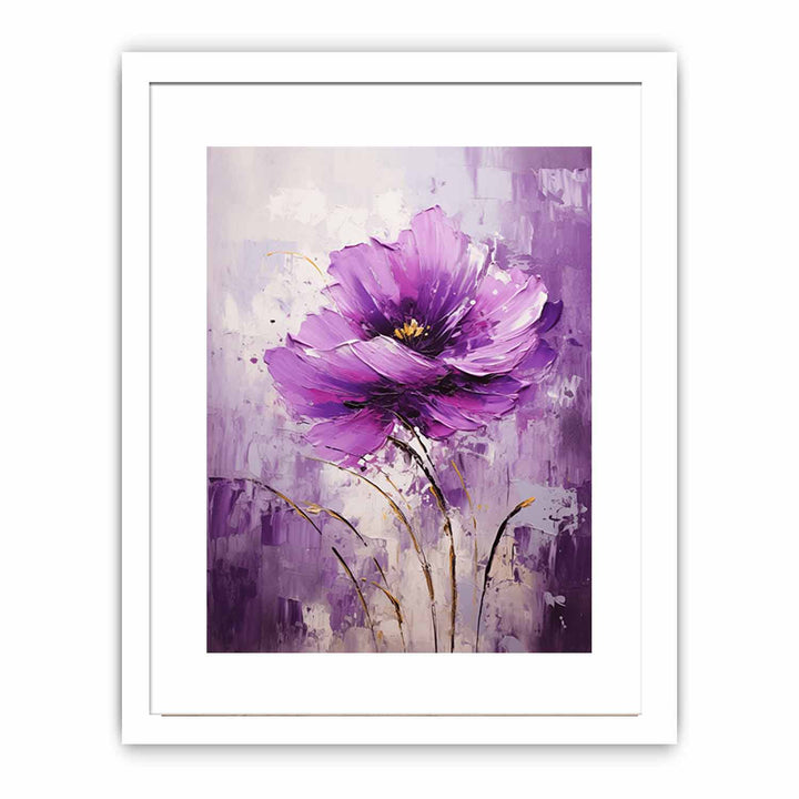 Purple Flower Modern Art  Painting
