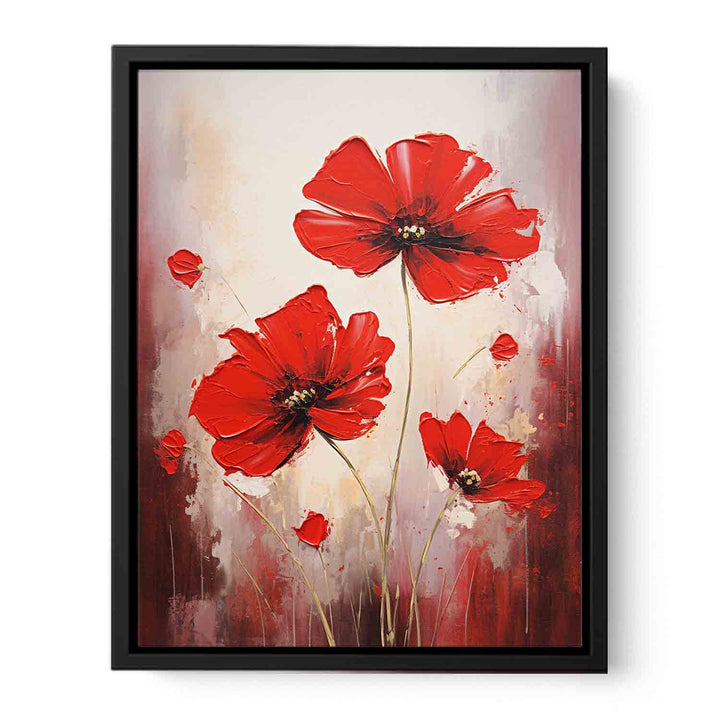Red Flower Modern Painting  
