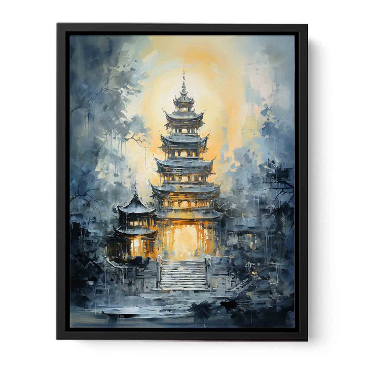 Building Temple Modern Art  Painting  