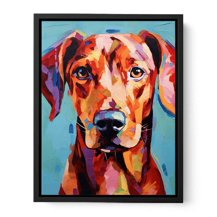 Red Dog Modern Art  Painting  