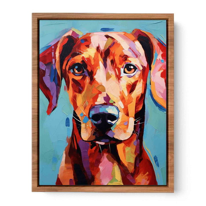 Red Dog Modern Art  Painting  