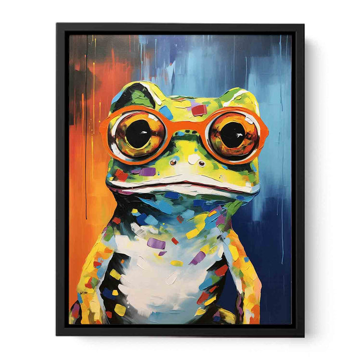 Frog with Glasses Painting