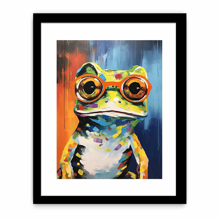 Frog with Glasses Painting