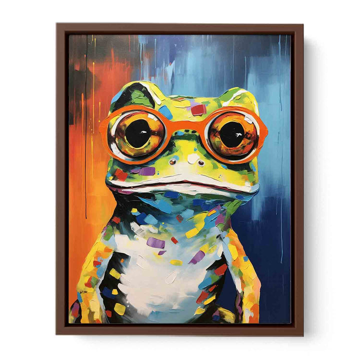 Frog with Glasses Painting