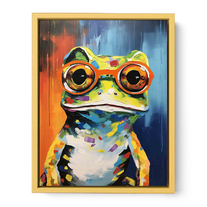 Frog with Glasses Painting