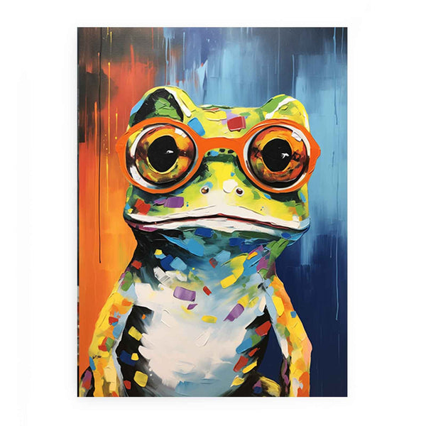 Frog with Glasses Painting