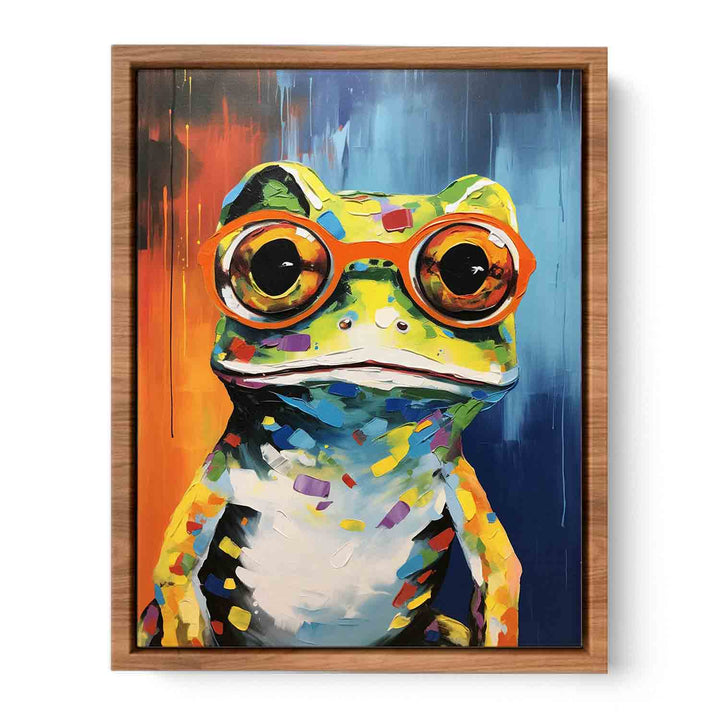 Frog with Glasses Painting