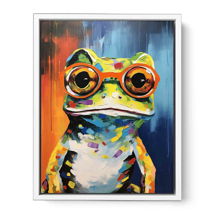 Frog with Glasses Painting