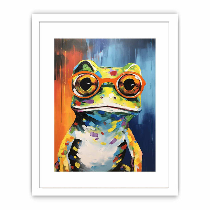 Frog with Glasses Painting