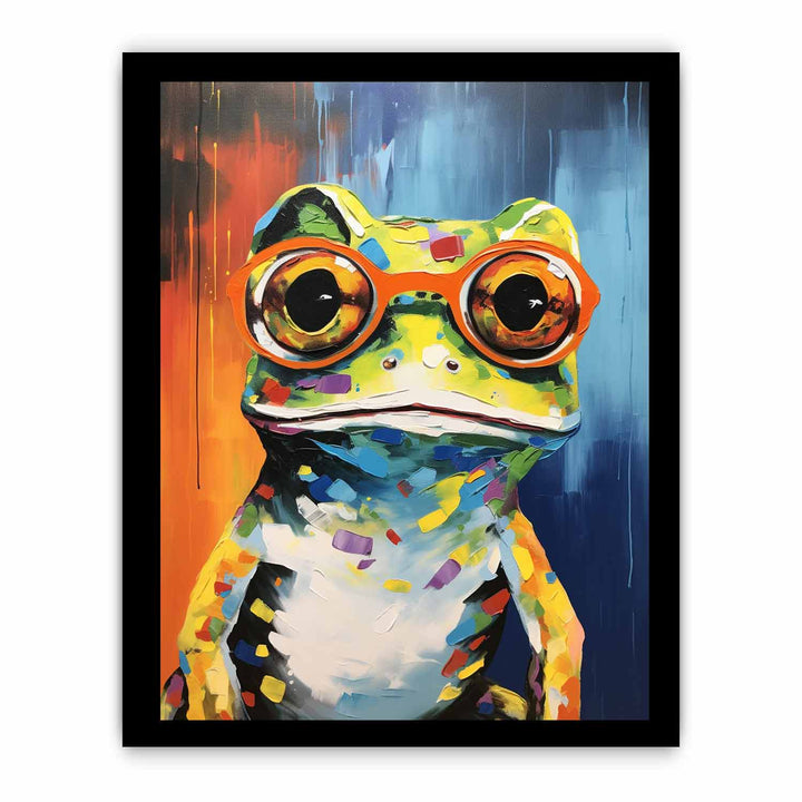Frog with Glasses Painting