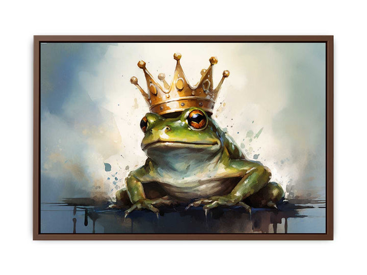 Frog Crown Modern Art Painting