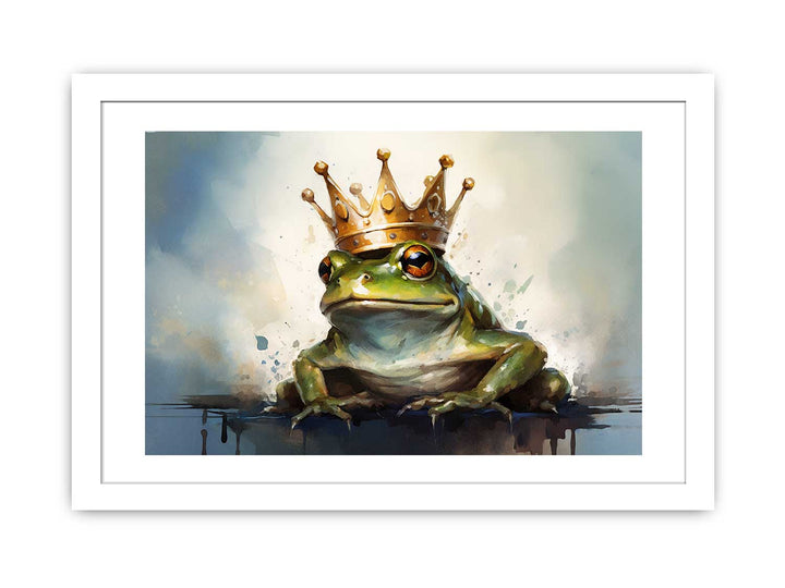 Frog Crown Modern Art Painting