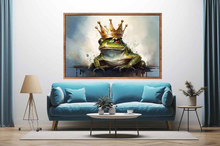 Frog Crown Modern Art Painting