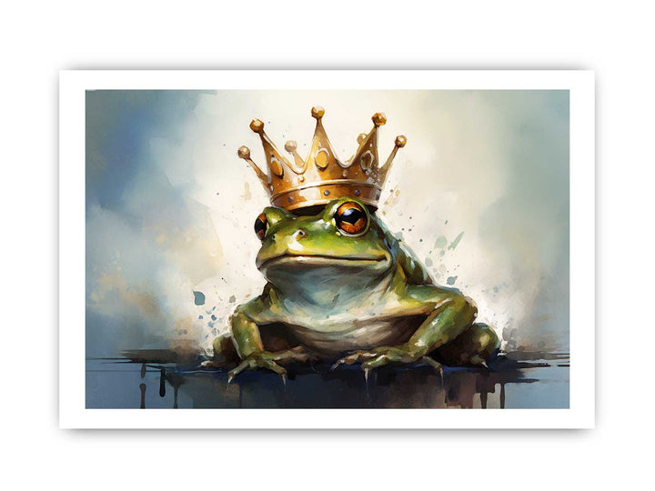 Frog Crown Modern Art Painting