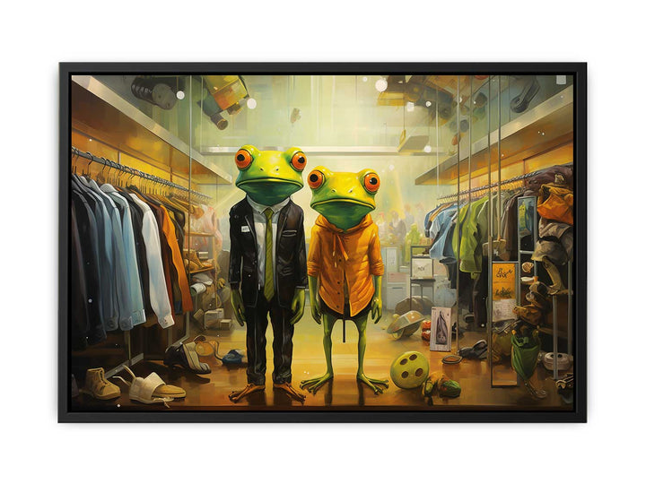 Shopping Frog Modern Art Painting