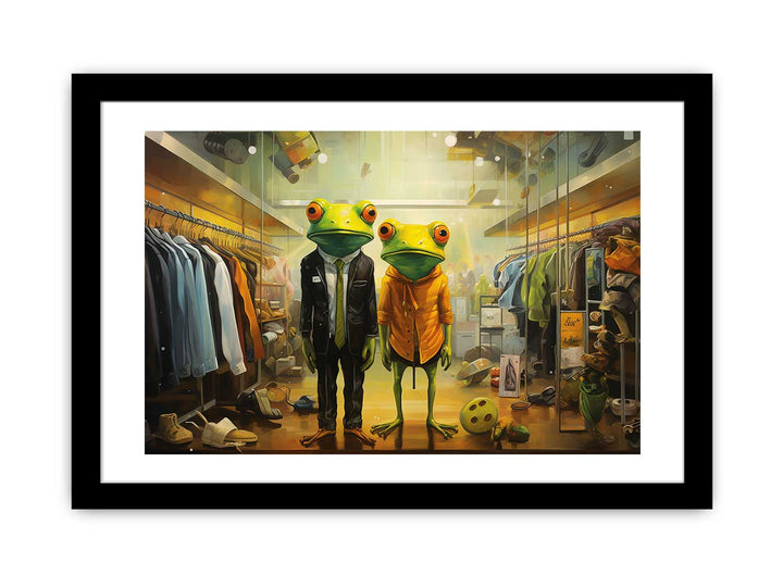 Shopping Frog Modern Art Painting