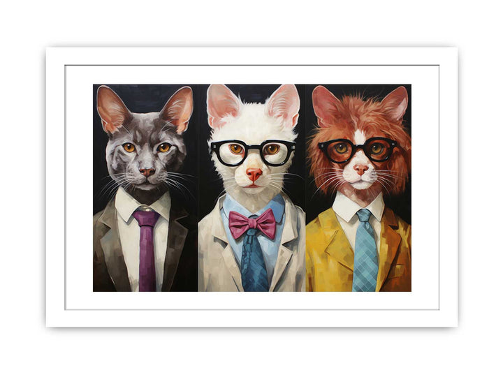 Modern Animal Glasses Art Painting