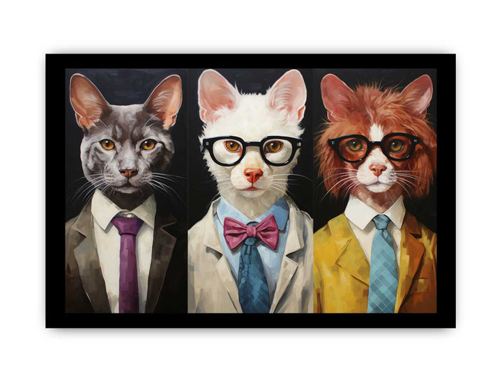 Modern Animal Glasses Art Painting