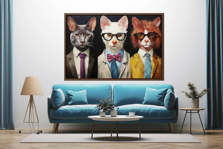 Modern Animal Glasses Art Painting