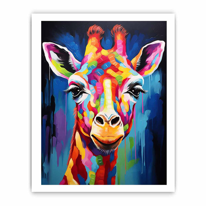 Modern Giraffe Art Painting
