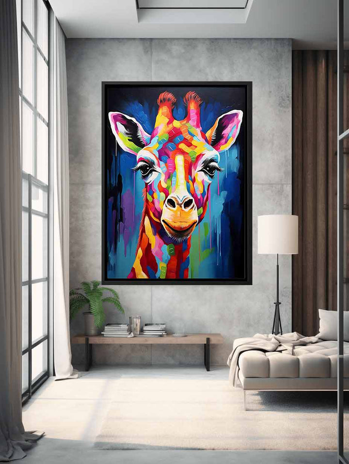 Modern Giraffe Art Painting