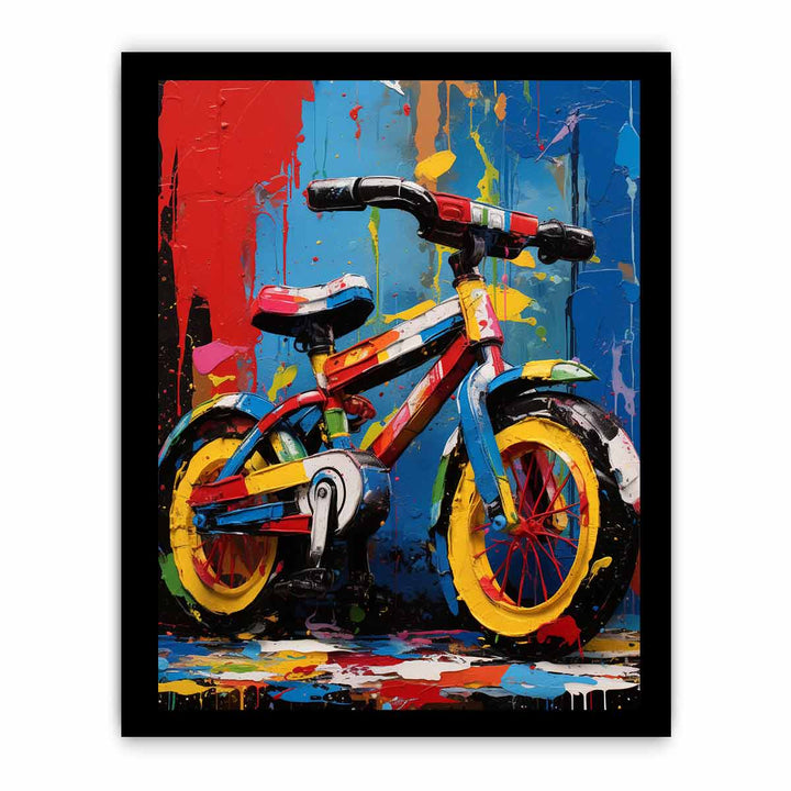 Modern Cycle Toy Art Painting