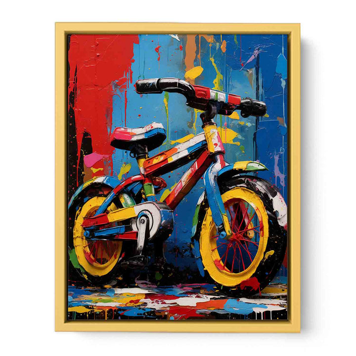Modern Cycle Toy Art Painting