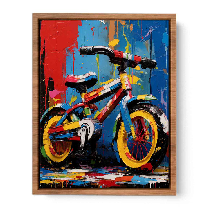 Modern Cycle Toy Art Painting