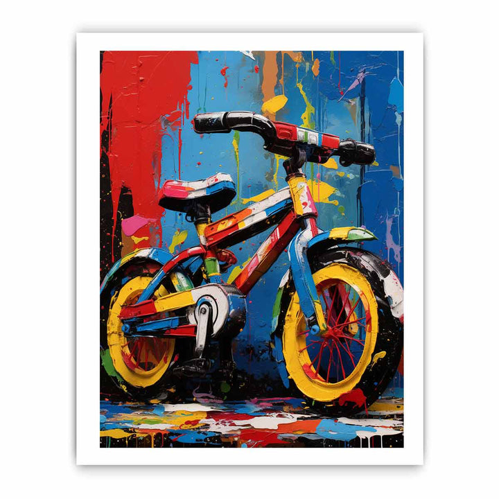 Modern Cycle Toy Art Painting