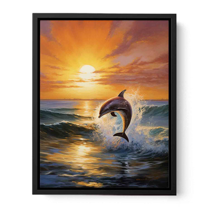 Modern Dolphin Art Painting