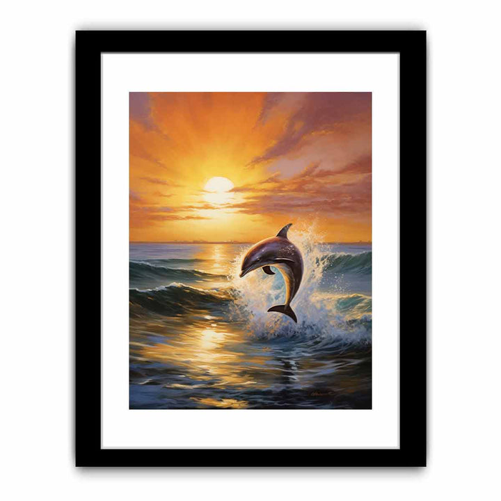 Modern Dolphin Art Painting